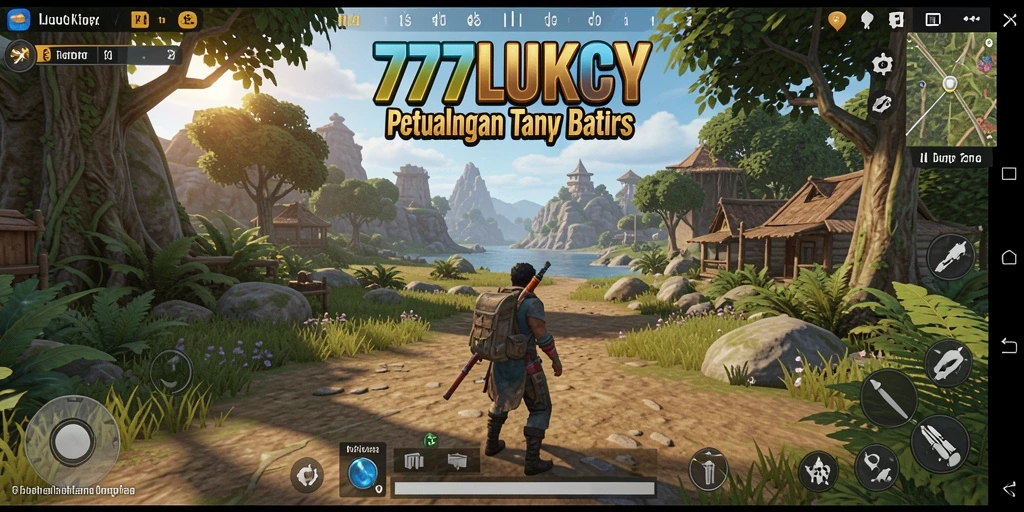 Tampilan gameplay menarik di dunia terbuka 777LUKCY.