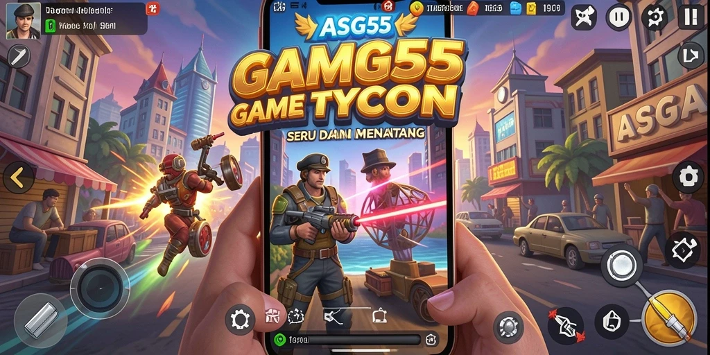 Tampilan menarik dari gameplay ASG55 yang seru dan menantang.