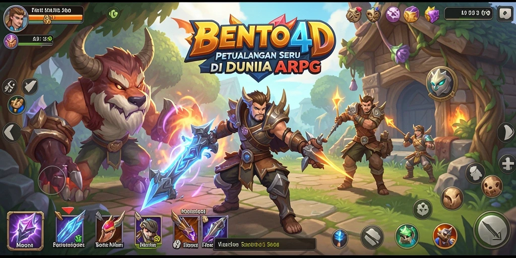 Gameplay ARPG menegangkan dengan petualangan yang menantang.