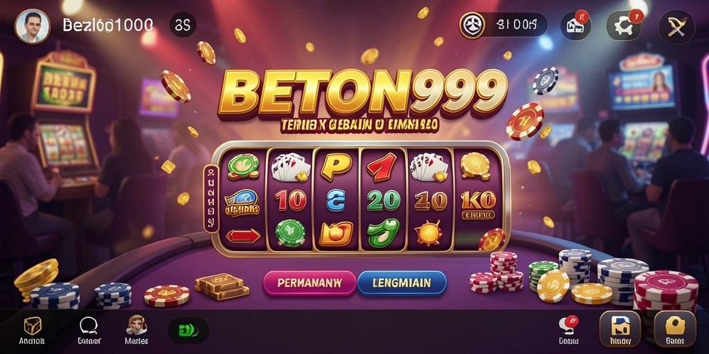 Tampilan screenshot utama BETON999 menunjukkan gameplay seru dengan grafis yang menawan.