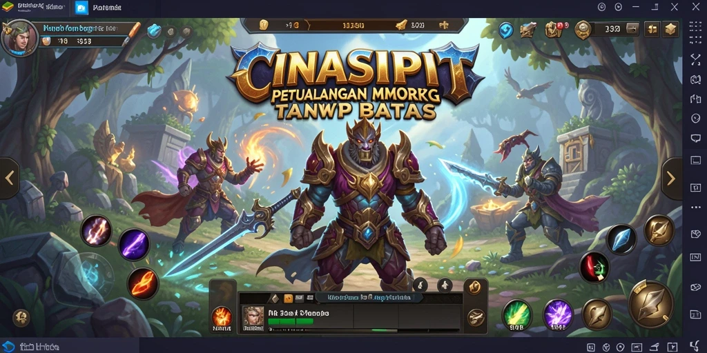 Tangkapan layar yang menunjukkan aksi seru dalam CINASIPIT, MMORPG penuh petualangan.