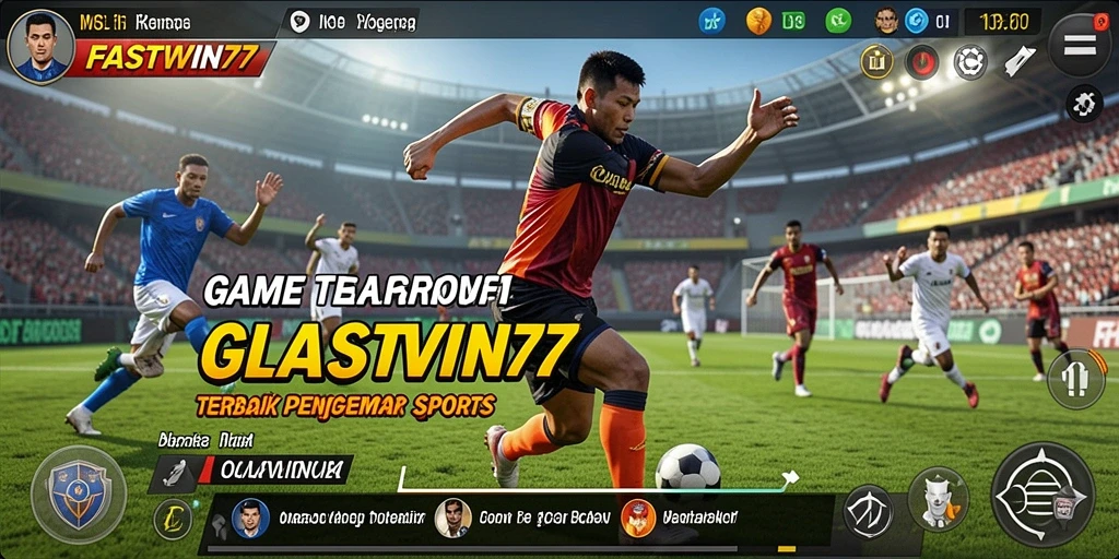 Tampilan menarik selama pertandingan dalam game olahraga
