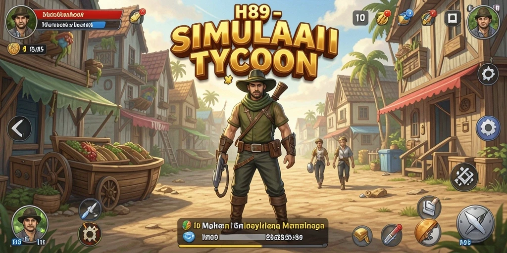 Gameplay mengasyikkan dengan tantangan manajemen bisnis.