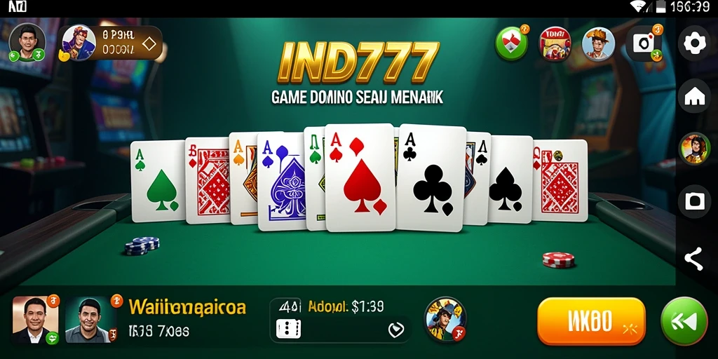 Tampilan gameplay Domino yang menarik dan seru di IND777.