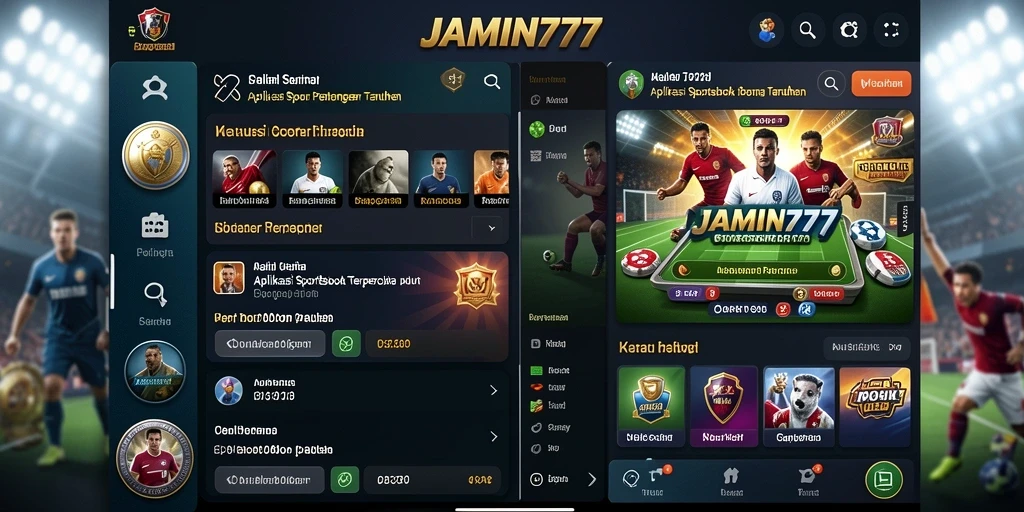 Tampilan gameplay menarik dari aplikasi Sportsbook JAMIN777.
