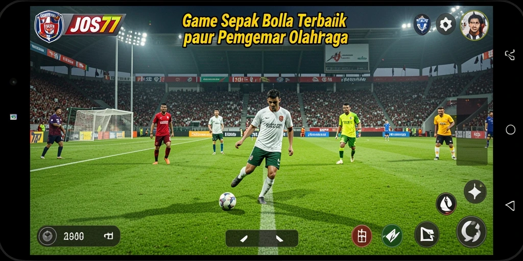 Tangkapan layar JOS77 menunjukkan aksi seru dalam permainan sepak bola.