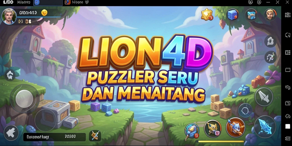 Tampilan gameplay LION4D yang menantang dengan desain puzzle kreatif.
