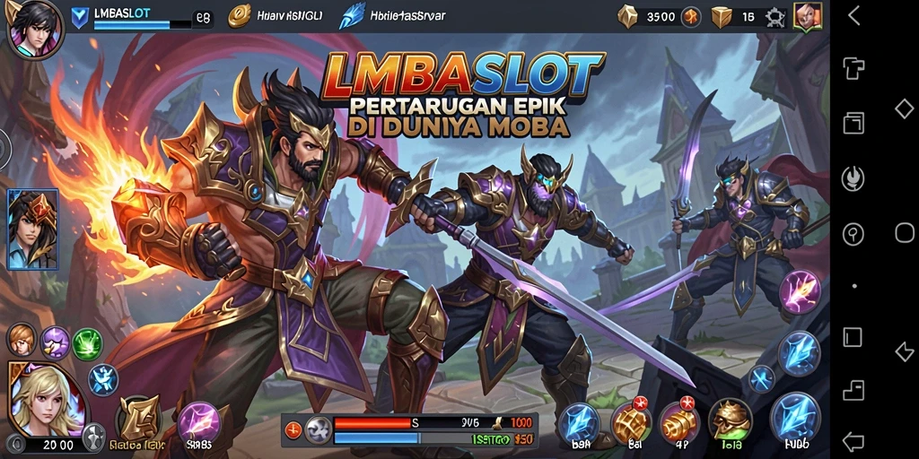 Tampilan gameplay LMBASLOT yang seru dan penuh aksi.