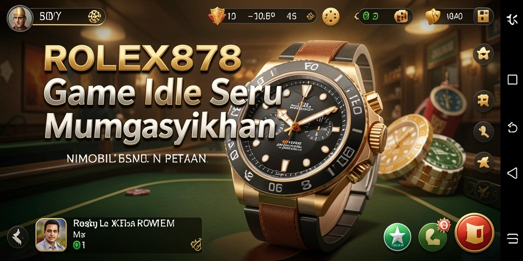 Tangkapan layar gameplay <strong>ROLEX878</strong> menunjukkan keseruan permainan Idle yang membuat ketagihan.