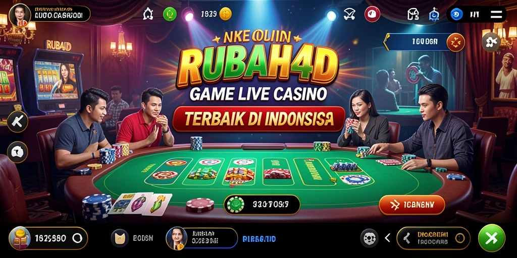 Tampilan gameplay Live Casino yang menarik di RUBAH4D.