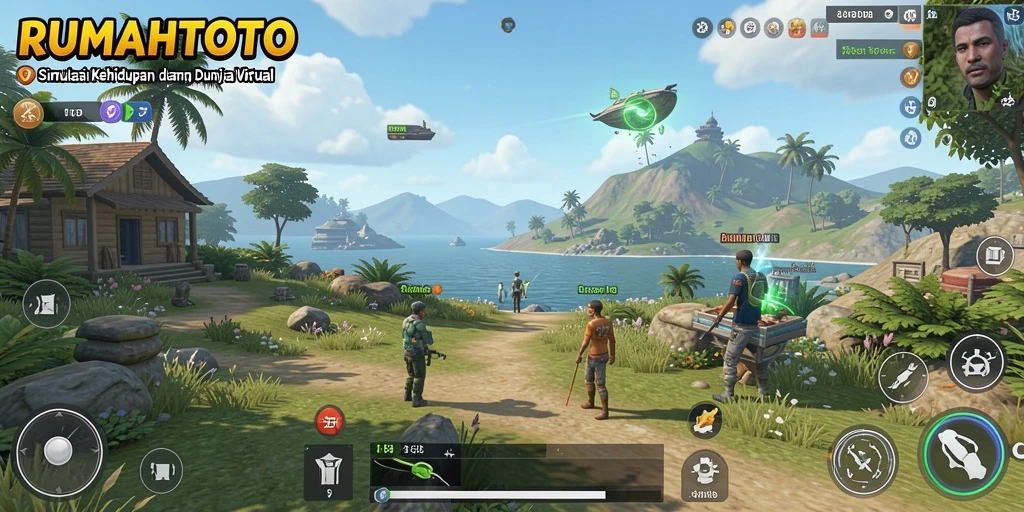 Tampilan gameplay RUMAHTOTO yang menarik dan interaktif.