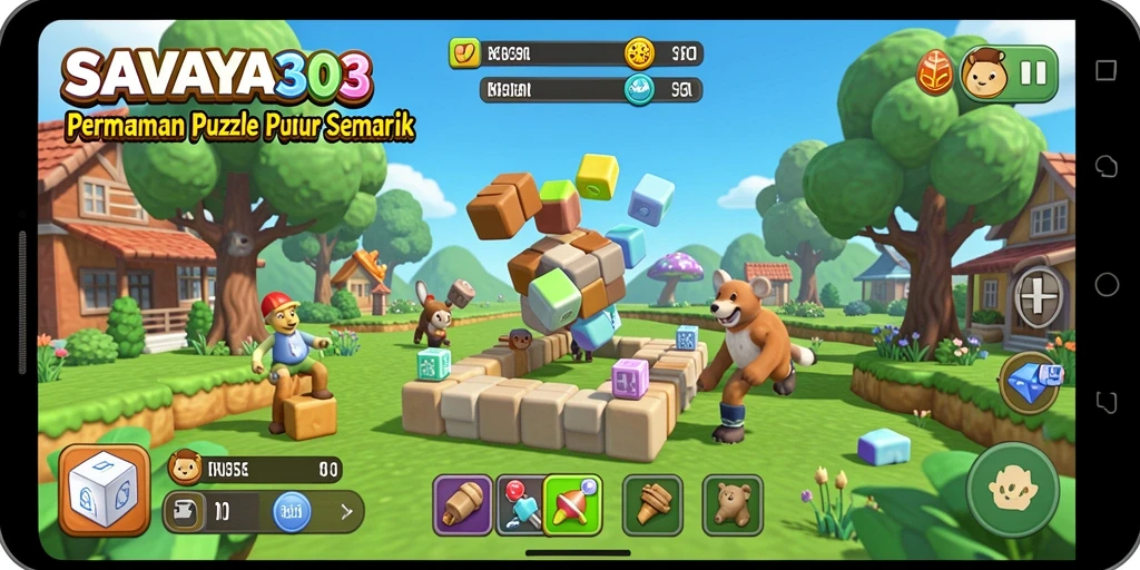 Tampilan gameplay SAVAYA303 dengan tantangan Puzzle yang menakjubkan.