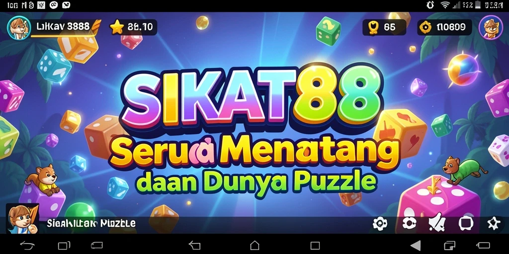 Screenshot gameplay SIKAT88 menampilkan momen seru saat menyelesaikan puzzle.